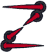 Machine Embroidery Designs: Scarlet Claw Alphabet Z