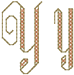 Alphabets Machine Embroidery Designs: Festival Alphabet Y