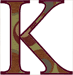 Machine Embroidery Designs: Greek Alphabet K