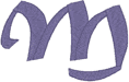 Alphabets Machine Embroidery Designs: Matura Alphabet M