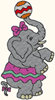 Machine Embroidery Designs: Performing Circus Elephant 2