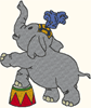 Machine Embroidery Designs: Performing Circus Elephant 4