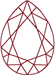 Machine Embroidery Designs: Redwork Teardrop Gem