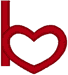 Alphabets Machine Embroidery Designs: Little Love Letters Uppercase B