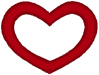 Alphabets Machine Embroidery Designs: Little Love Letters Uppercase O