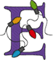 Alphabets Machine Embroidery Designs: Festival of Lights Uppercase E