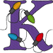 Alphabets Machine Embroidery Designs: Festival of Lights Uppercase K