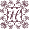 Machine Embroidery Designs: Redwork Ornate Enhanced Alphabet H