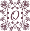 Machine Embroidery Designs: Redwork Ornate Enhanced Alphabet O