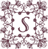 Machine Embroidery Designs: Redwork Ornate Enhanced Alphabet S