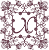 Machine Embroidery Designs: Redwork Ornate Enhanced Alphabet X