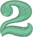 Alphabets Machine Embroidery Designs: Equador Font Number 2