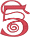 Alphabets Machine Embroidery Designs: JoliScript Font Number 5