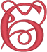 Alphabets Machine Embroidery Designs: JoliScript Font Number 6