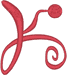 Alphabets Machine Embroidery Designs: JoliScript Font Uppercase K