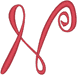 Alphabets Machine Embroidery Designs: JoliScript Font Uppercase N