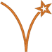 Alphabets Machine Embroidery Designs: Twinkle Font Lowercase V