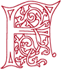 Alphabets Machine Embroidery Designs: German Caps Font Uppercase F