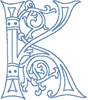 Alphabets Machine Embroidery Designs: German Caps Font Uppercase K
