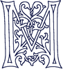 Alphabets Machine Embroidery Designs: German Caps Font Uppercase M