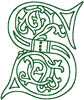 Alphabets Machine Embroidery Designs: German Caps Font Uppercase S
