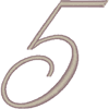 Alphabets Machine Embroidery Designs: Wedding Bliss Font Number 5