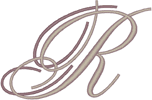 Alphabets Machine Embroidery Designs: Wedding Bliss Font Uppercase R