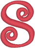 Alphabets Machine Embroidery Designs: Morgow Font Uppercase S