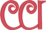 Alphabets Machine Embroidery Designs: Morgow Font Uppercase W