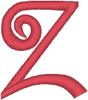 Alphabets Machine Embroidery Designs: Morgow Font Uppercase Z