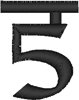 Alphabets Machine Embroidery Designs: Samarkan Font Number 5