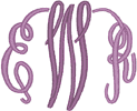 Alphabets Machine Embroidery Designs: Scroll Monograms 2