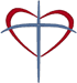 Machine Embroidery Designs: Crossed Heart