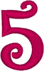 Machine Embroidery Designs: Curlz Alphabet 5