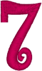 Machine Embroidery Designs: Curlz Alphabet 7