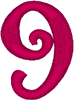 Machine Embroidery Designs: Curlz Alphabet 9