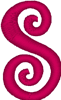 Machine Embroidery Designs: Curlz Alphabet S