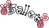 Machine Embroidery Designs: Stick Ballet Sign