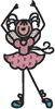 Machine Embroidery Designs: Stick Ballerina 3