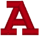 Alphabets Machine Embroidery Designs: Chisel Font Uppercase A