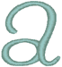 Alphabets Machine Embroidery Designs: Frivolity Font Lowercase A