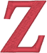 Machine Embroidery Designs: Greek Alphabet Zeta