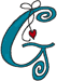 Alphabets Machine Embroidery Designs: Hanging Hearts Uppercase G