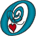 Alphabets Machine Embroidery Designs: Hanging Hearts Lowercase O