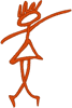 Machine Embroidery Designs: Stick Figure 2