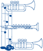 Redwork Instrument Alphabet E