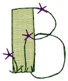 Alphabets Machine Embroidery Designs: Cute Alphabet Uppercase B