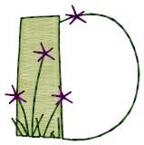 Alphabets Machine Embroidery Designs: Cute Alphabet Uppercase D