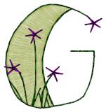 Alphabets Machine Embroidery Designs: Cute Alphabet Uppercase G