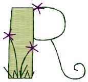 Alphabets Machine Embroidery Designs: Cute Alphabet Uppercase R